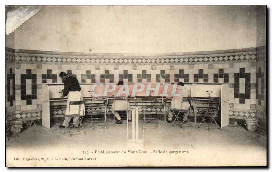 CPA Etablissement du Mont Dore Salle de gargarisme