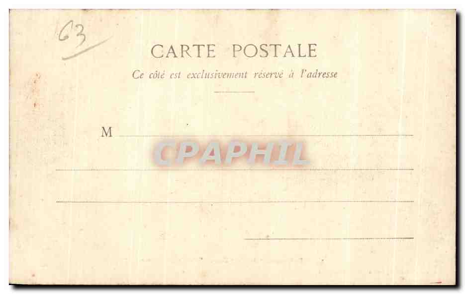 CPA Etablissement du Mont Dore Salle de gargarisme — Verso