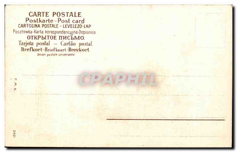 CPA Paysans Glaneurs — Verso