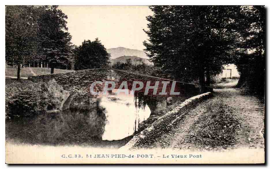 St JEAN-PIED-de-PORT — El Viejo Puente — Carrache, editor Pau