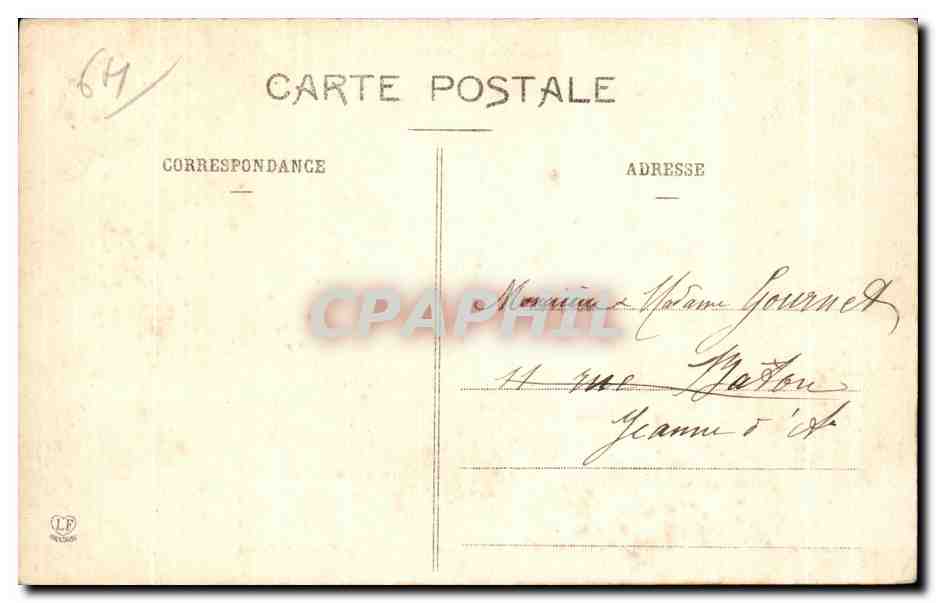 CPA Biarritz Les baigneurs de la grande plage  — Verso