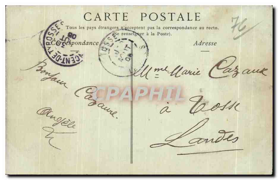 CPA Le Havre Les Jardins de l Hotel de Ville  — Rückseite