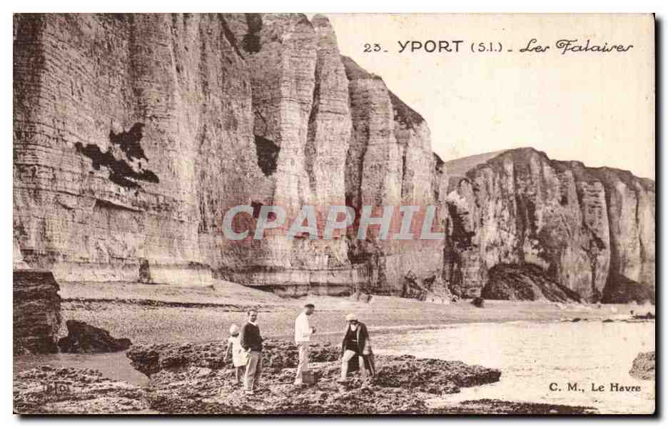CPA Yport Les Falaises