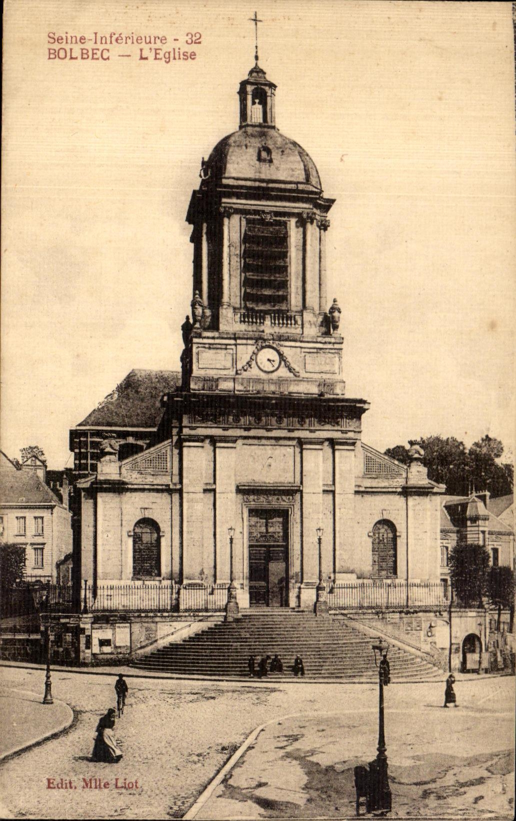 CPA Seine Inferieure Bolbec L Eglise