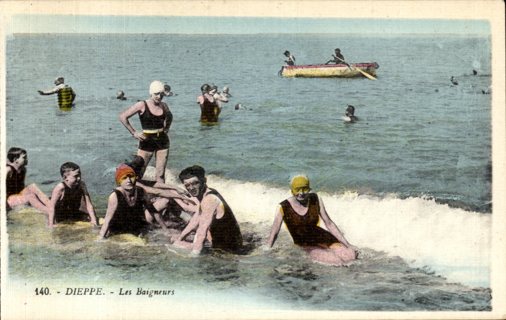 CPA Dieppe Les Baigneurs