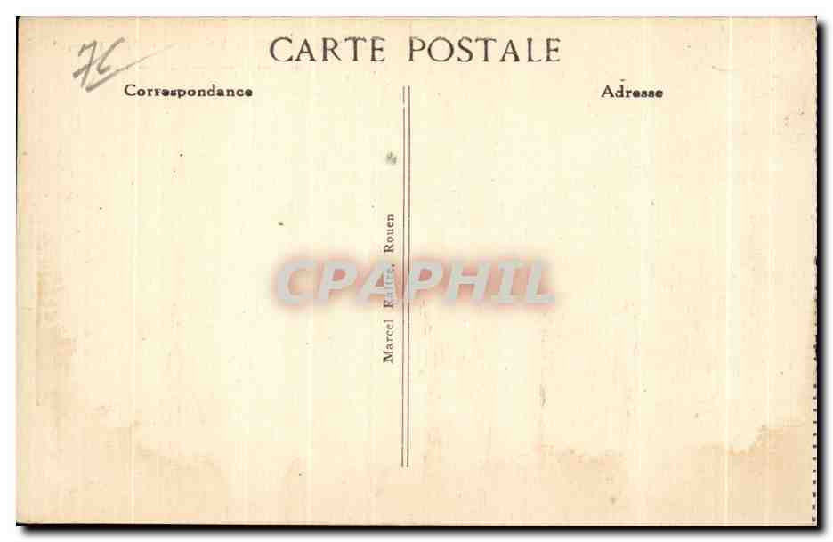 CPA De Rouen au Havre a bord du Felix Faure Dieppedalla Foret — Rückseite
