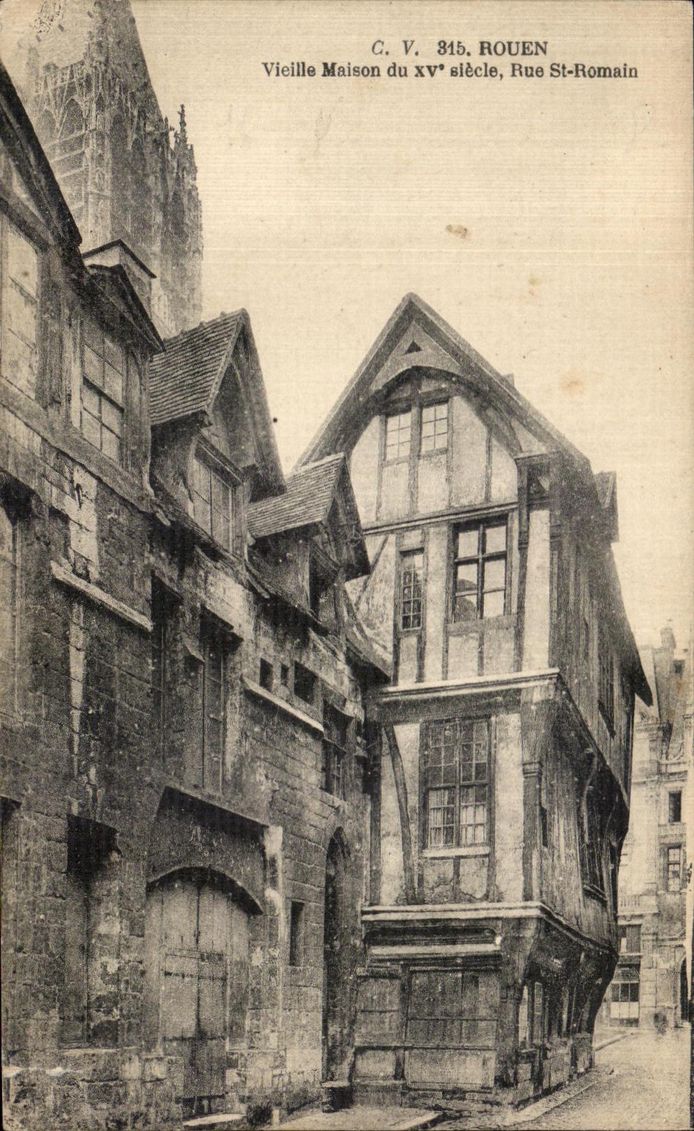CPA Rouen Vieille Maison du Rue St Romain