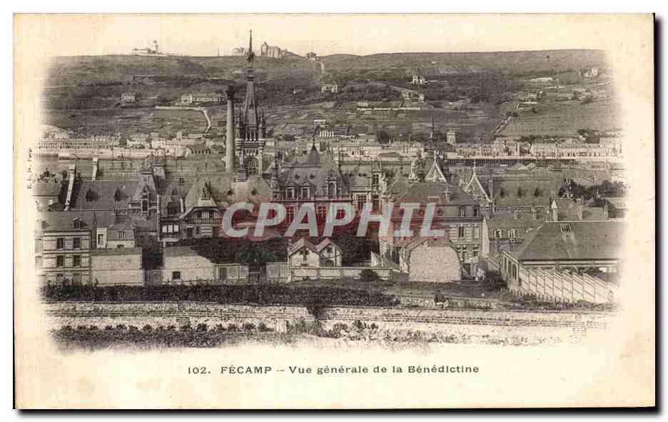 CPA Fecamp Vue generale de la Benedlctine