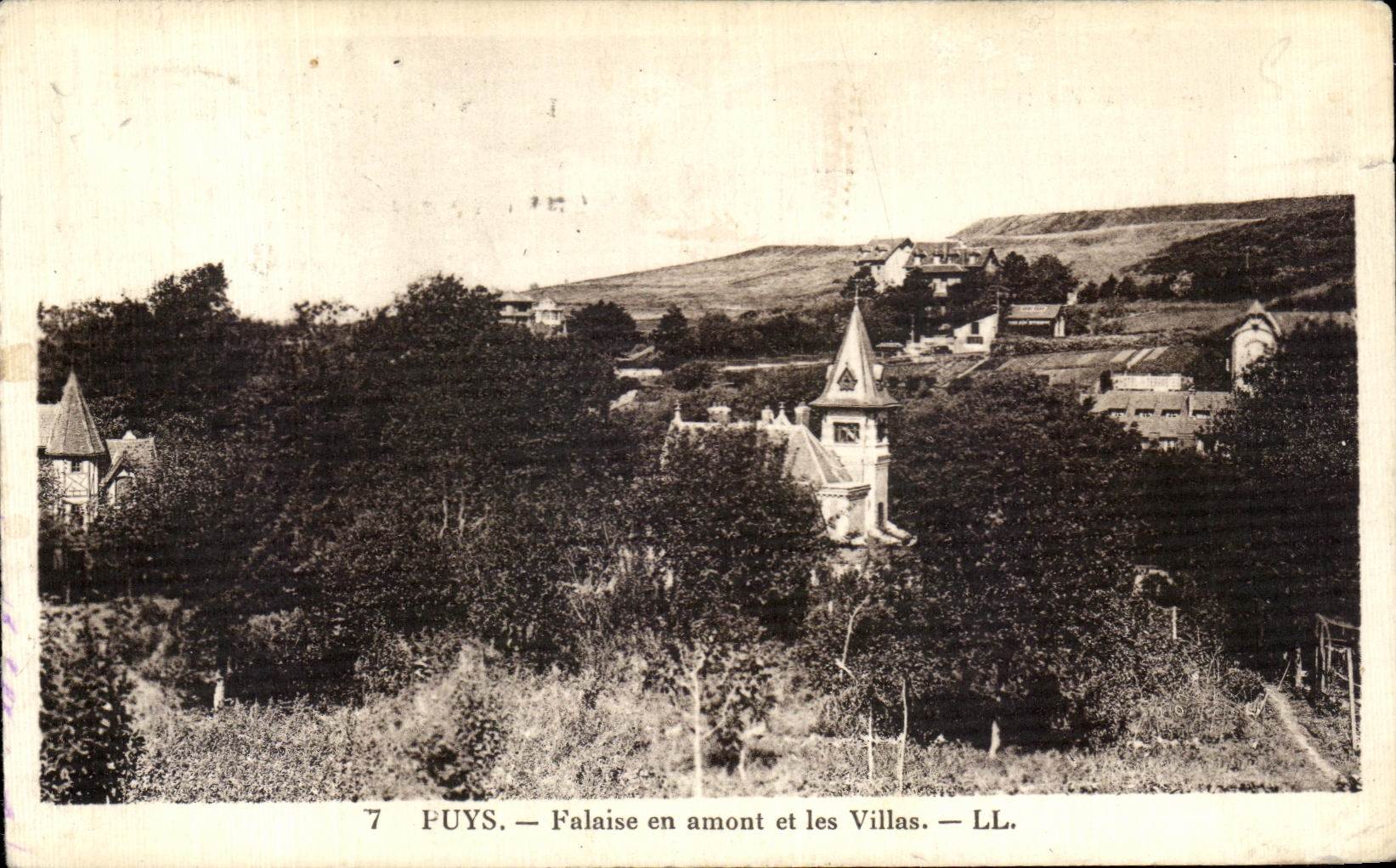CPA Fuys Falaise en Amont et les Villas