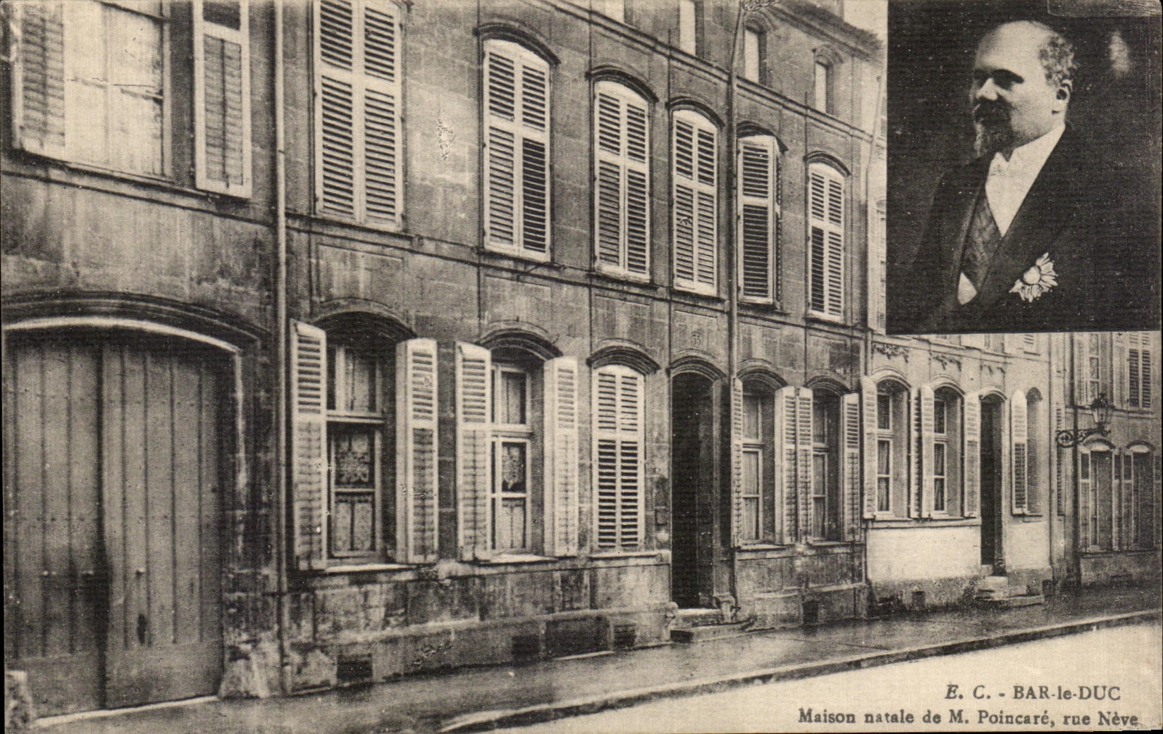 CPA Bar le Duc Maison natale de Poincare Rue Neve