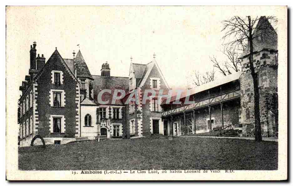 CPA Amboise Le Clos Luce ou habita Leonard de Vinci