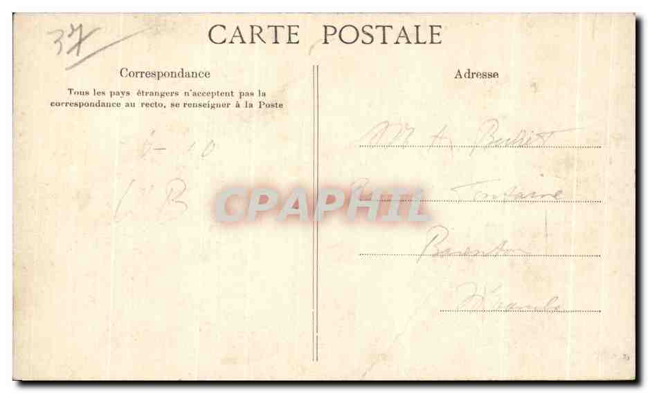 CPA Souvenir de Tours — Rückseite