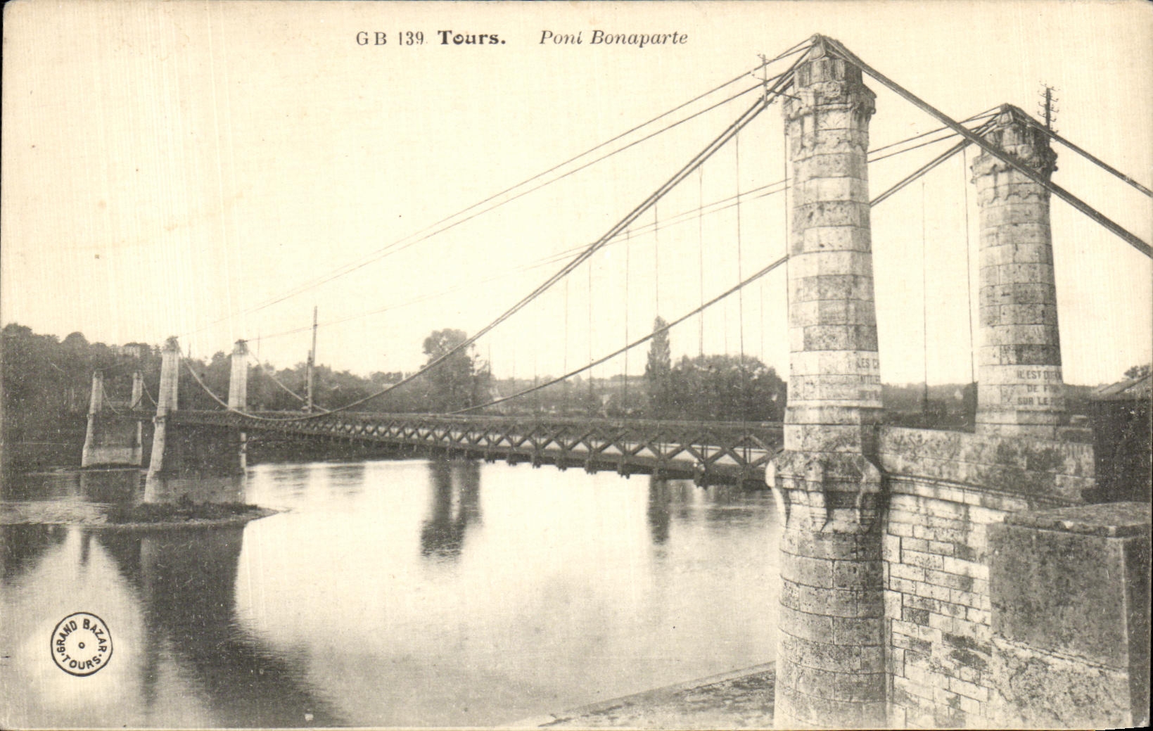 CPA Tours Pont Bonaparte