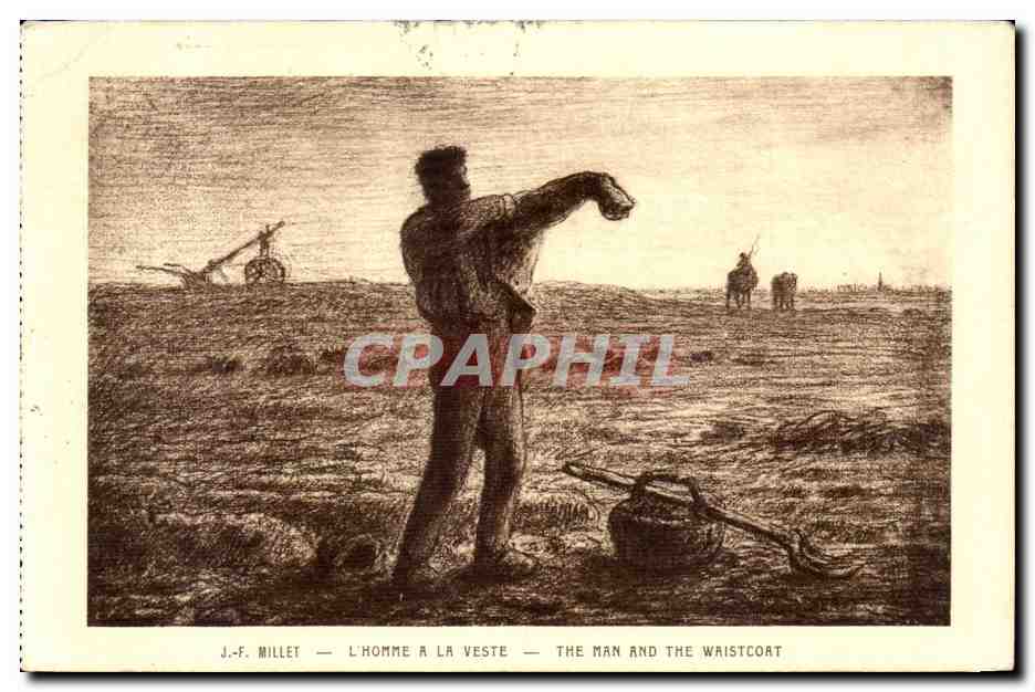 CPA Millet L Homme A La Veste he Man And The Waistcoat