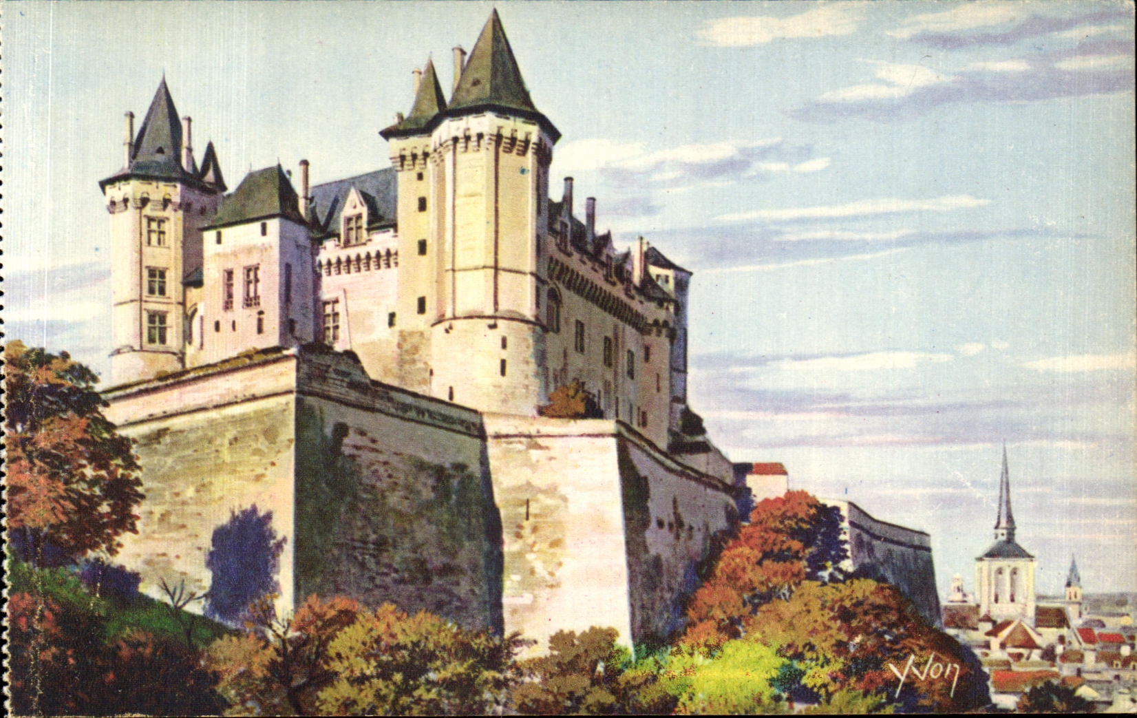 CPA Chateaux De La Loire Chateau de Saumur