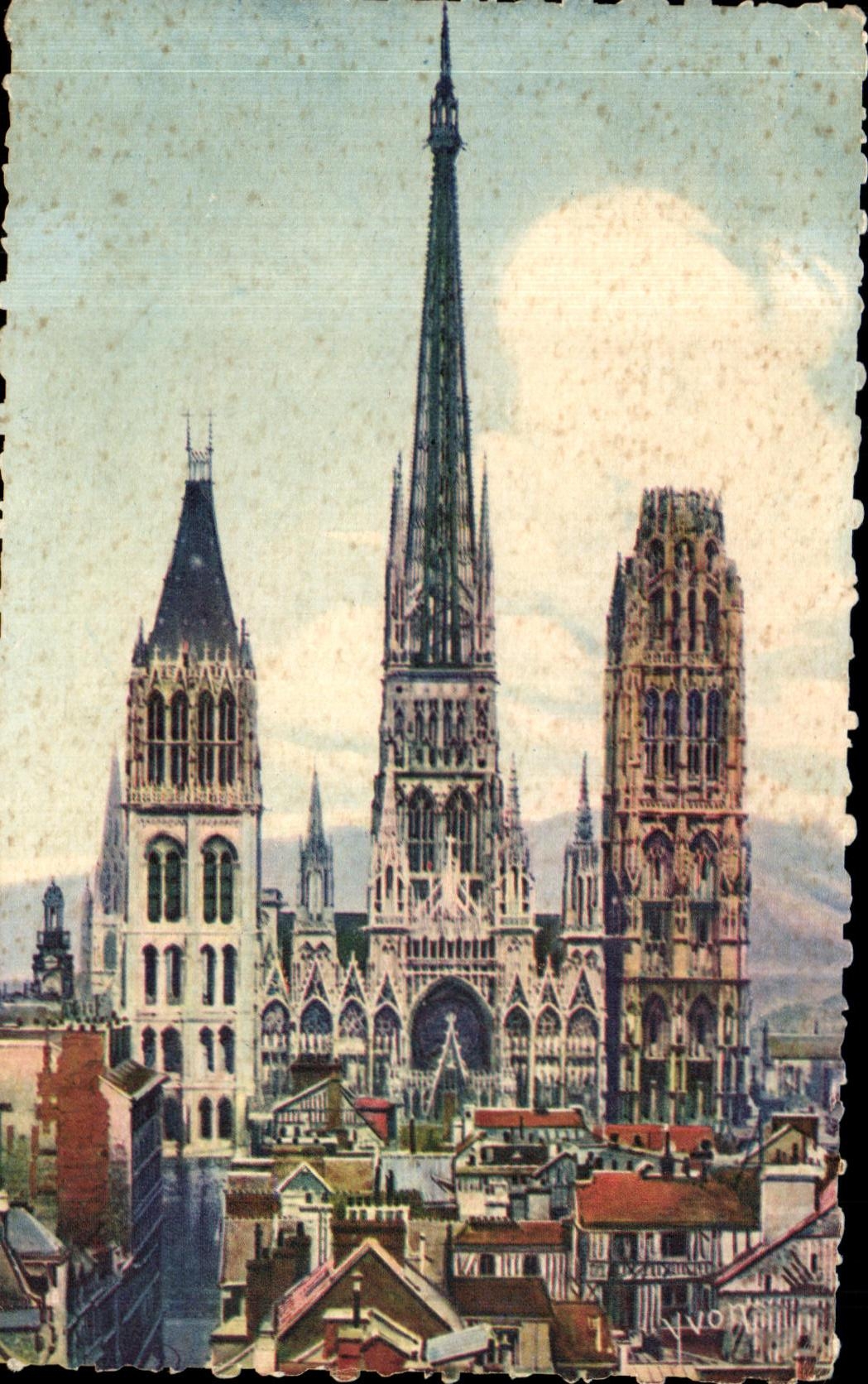 CPA Rouen La Cathedrale Notre Dame
