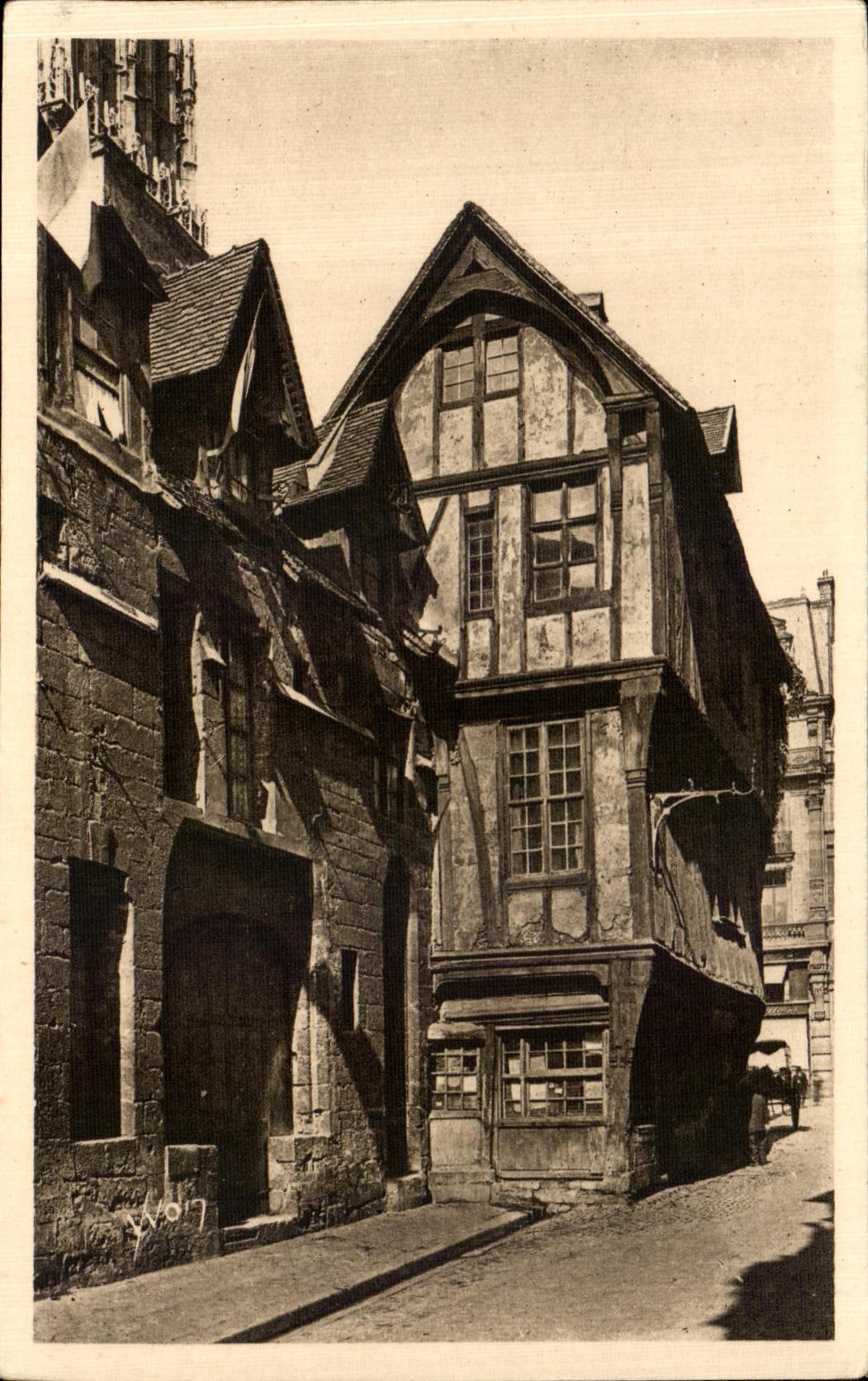 CPA Rouen Vieilles Maisons rue Saint Romain