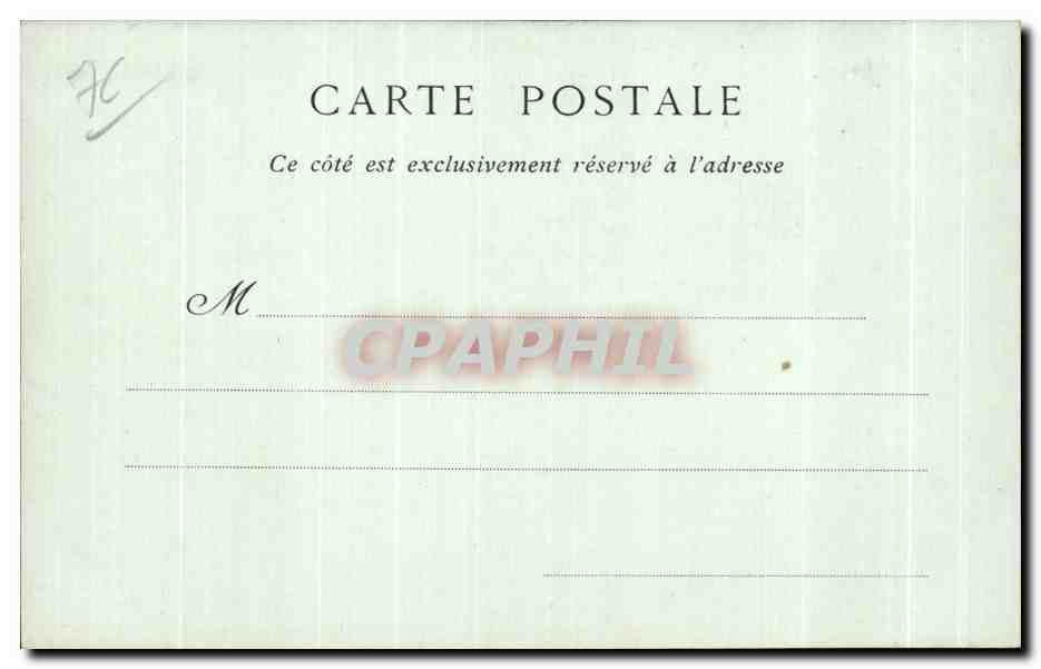 CPA Rouen La Rue Des Matelas — Rückseite