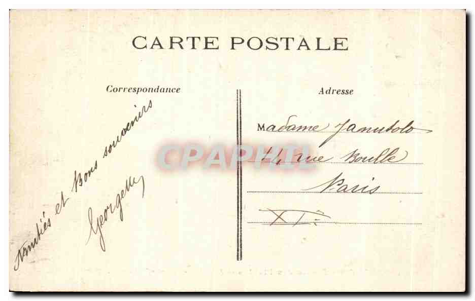 CPA Paris Jardin des Plantes Sanglier sous Scrofa Zoo — Rückseite
