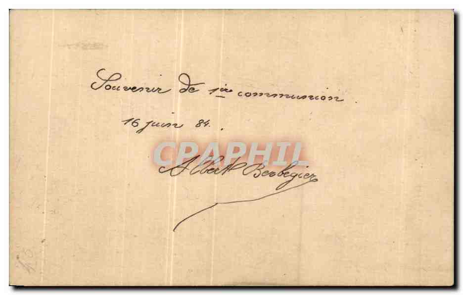 CPA Fantaisie Fleurs Que Votre arme a toute heure Brillante devertus Art sa douce demeure Dans le Coeur de Jesus — Verso