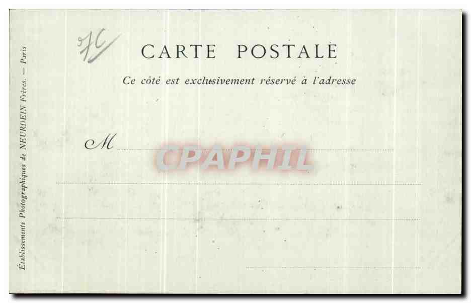 CPA Le Havre Le Boulevard Maritime Tramway — Rückseite