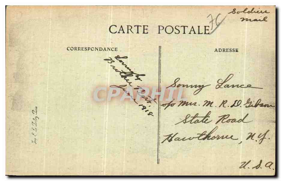 CPA Le Havre Un coin de la Plage — Rückseite