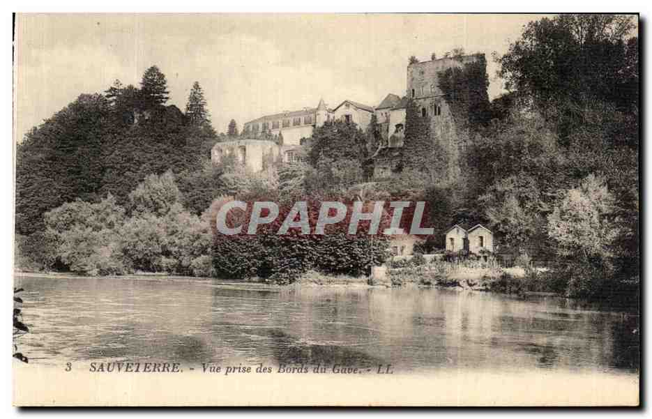 CPA Sauveterre Vue prise des Bords du Gave