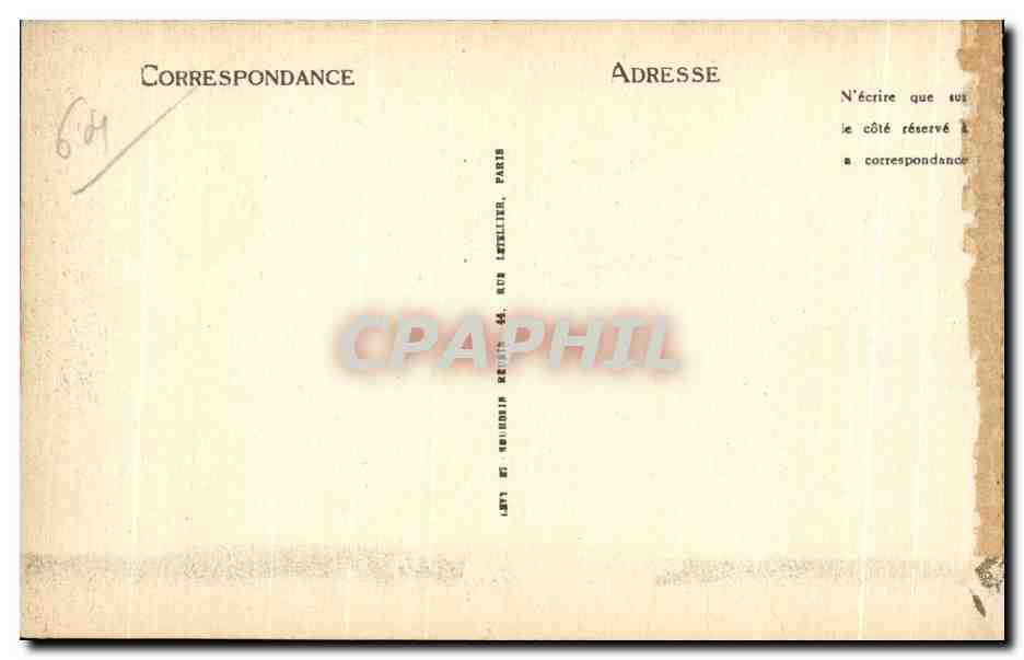CPA Sauveterre Vue sur l Eglise et la Tour Monreal — Rückseite
