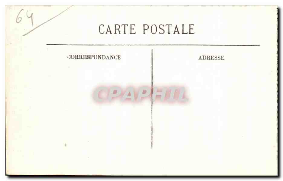 CPA Pau La Place Royale et la Chaine des Pyrenees — Verso