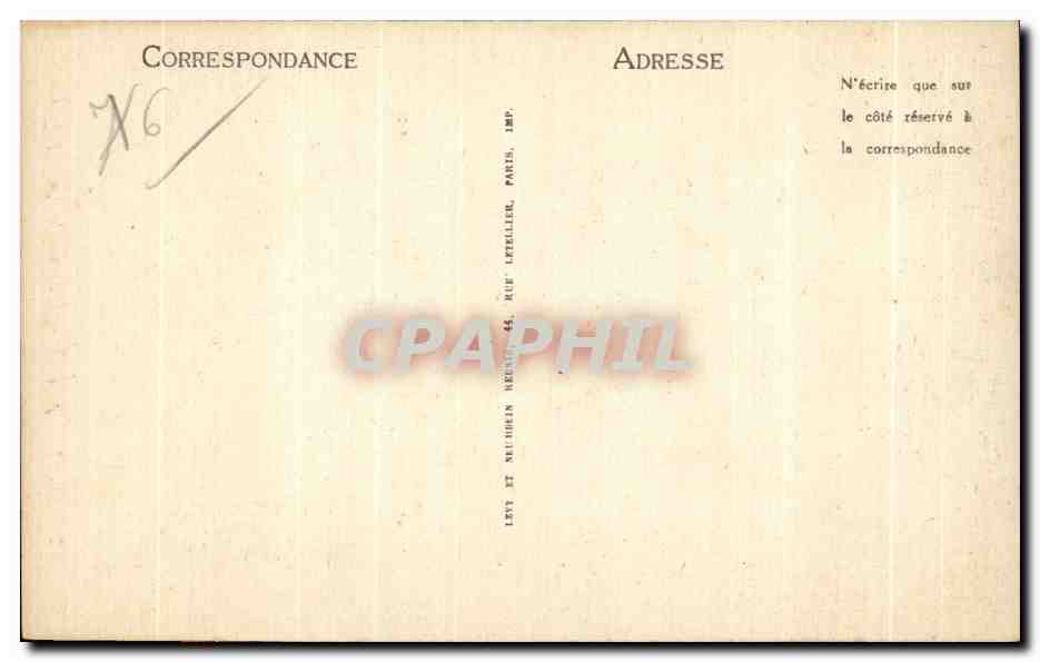 CPA Saint Riquier L eglise La Nef — Rückseite
