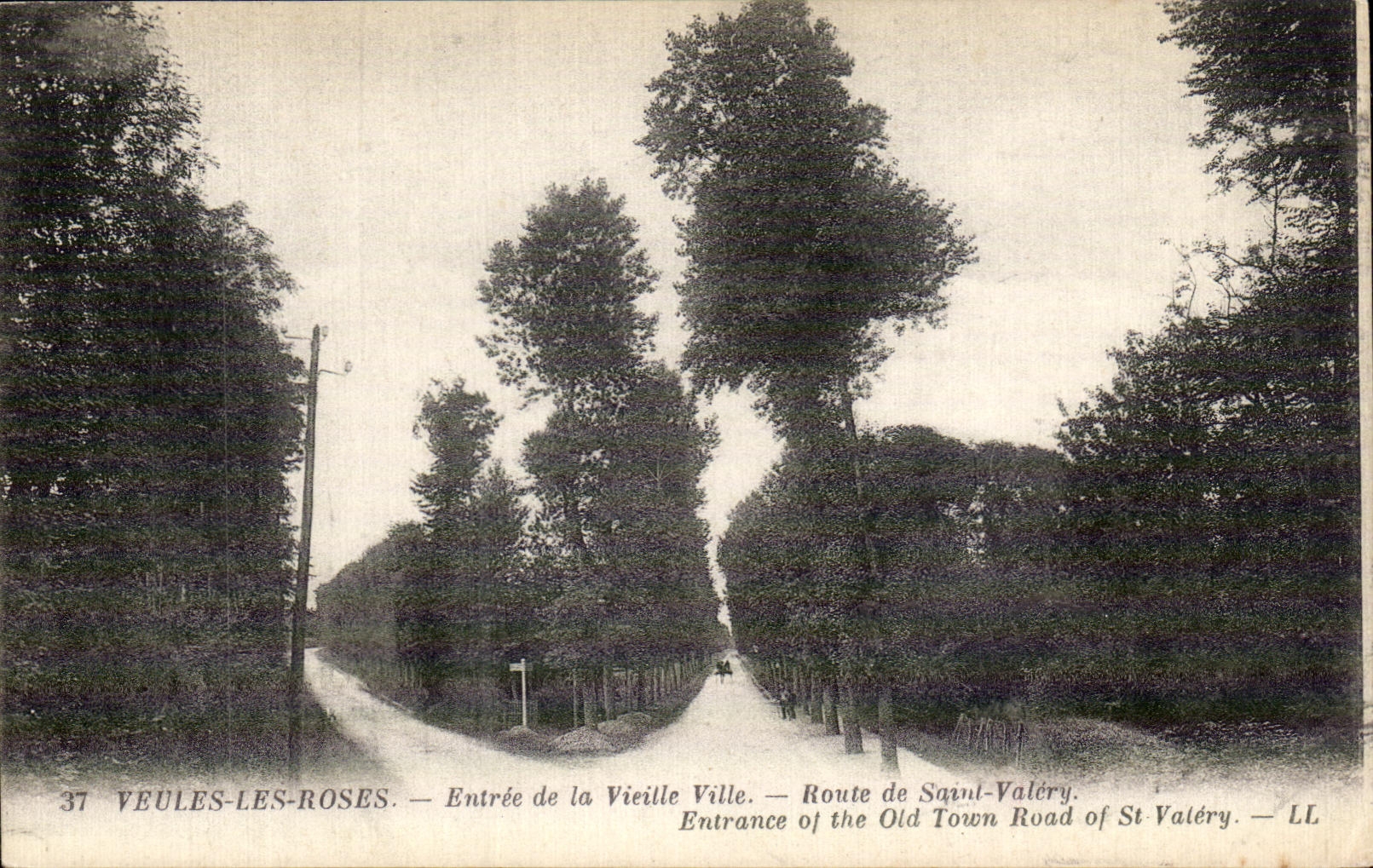 CPA Veules Les Roses Entree de la Vieille Ville