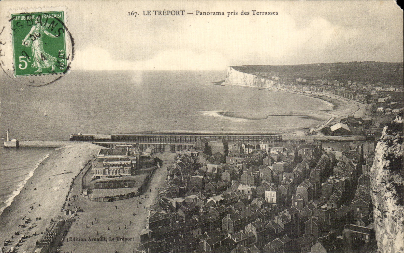CPA Le Treport panorama Pris des Terrasses