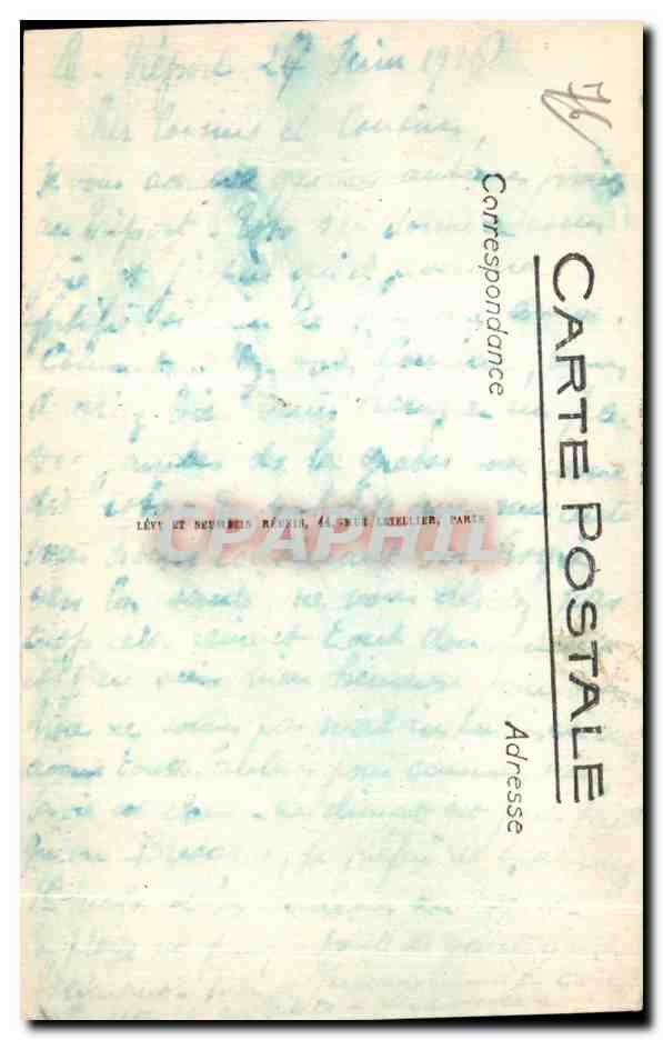 CPA Le Treport La Plage et le Casino Enfants — Rückseite
