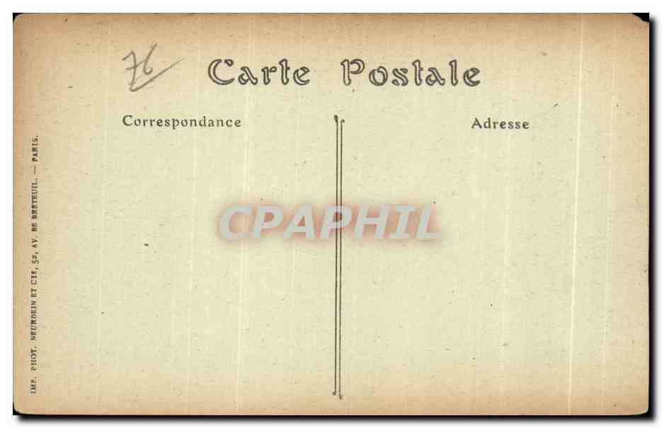 CPA Le Treport La Jetee et I entree du Port Bateau — Rückseite
