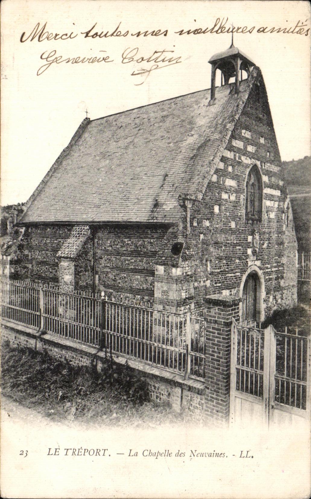 CPA Le Treport La Chapelle des Neuvaines