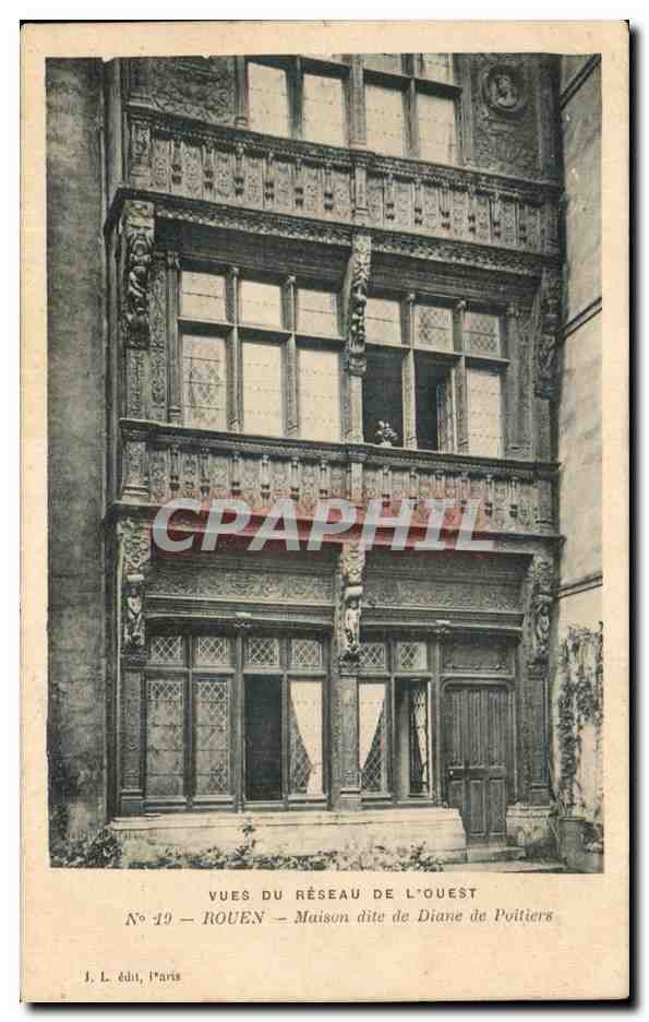 CPA Rouen maison dite de Diane de Poitiers