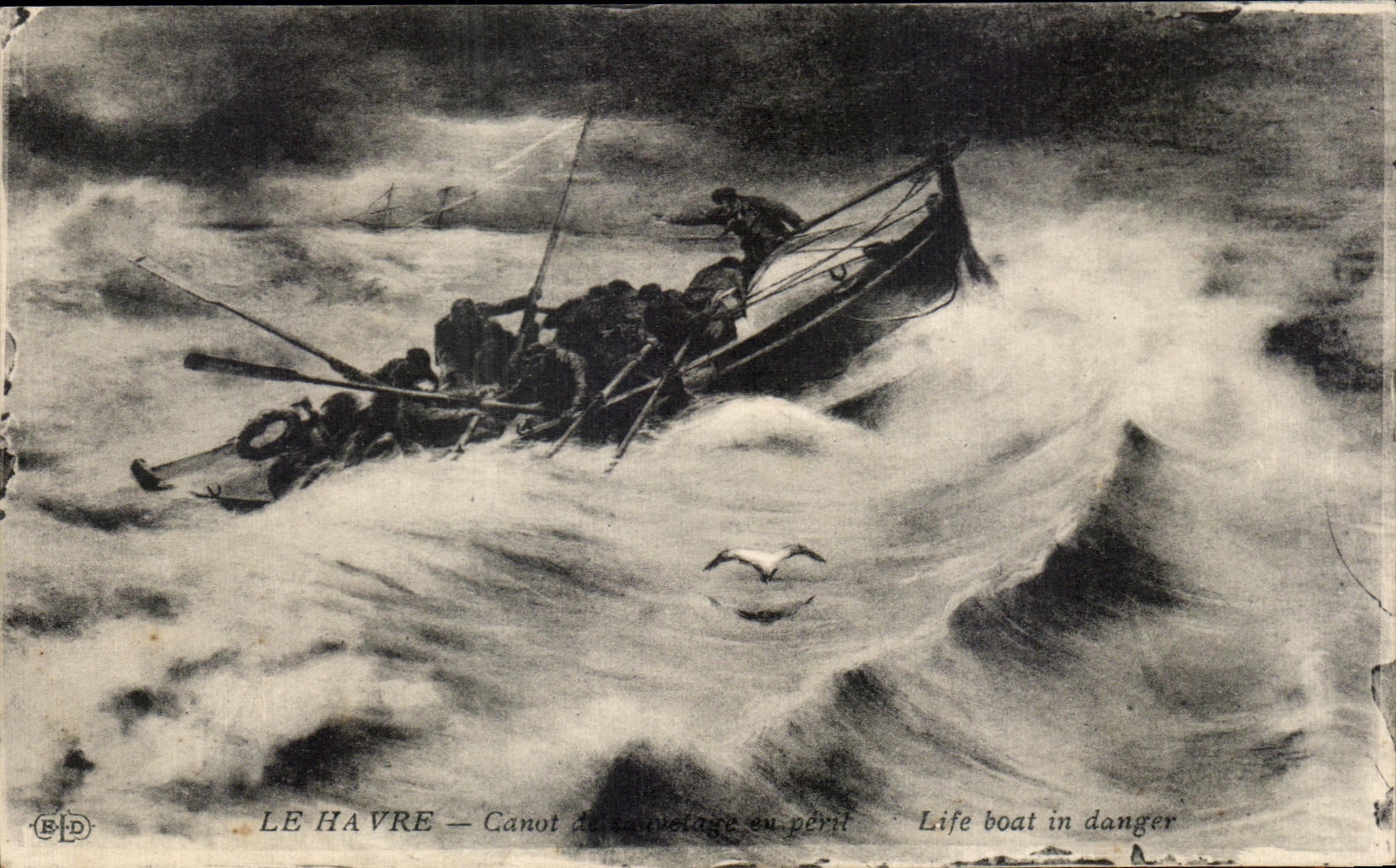 CPA Le Havre Canot Life boat in danger