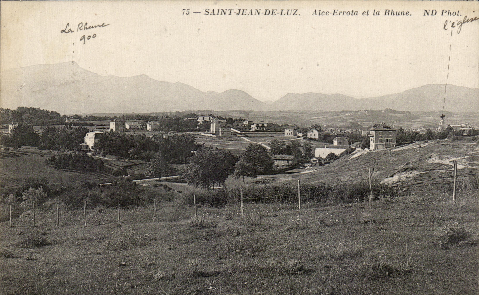 CPA Saint Jean de Luz Aice Errota et la Rhune