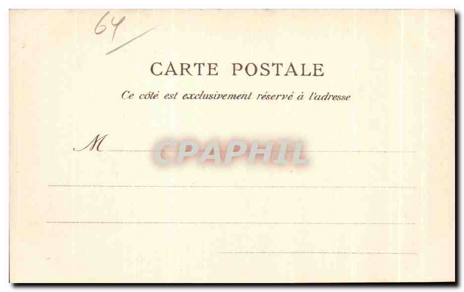 CPA Biarritz coin de la Plage pres le casino — Verso