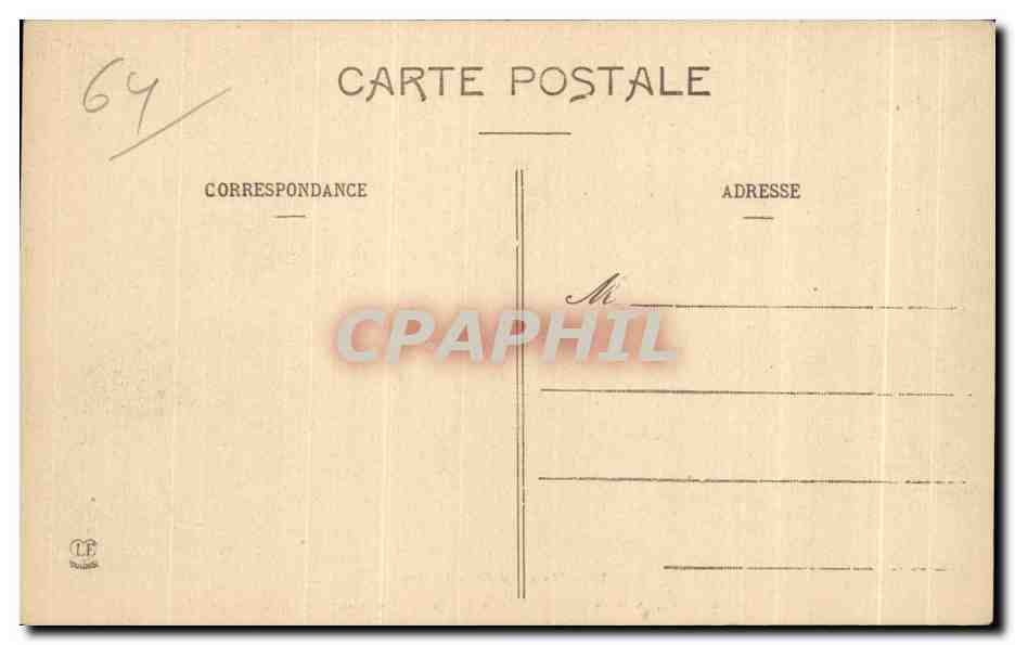 Lower Pyrenees - Eaux-Bonnes - The Thermal Establishment and the Church — Back