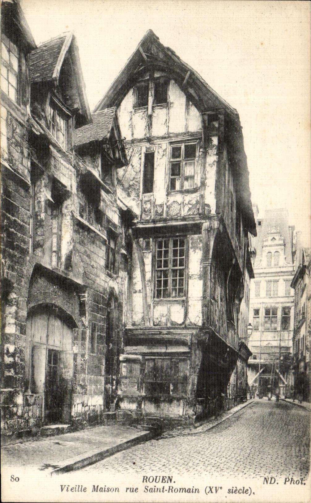 CPA Rouen Vieille maison rue Saint Romain 