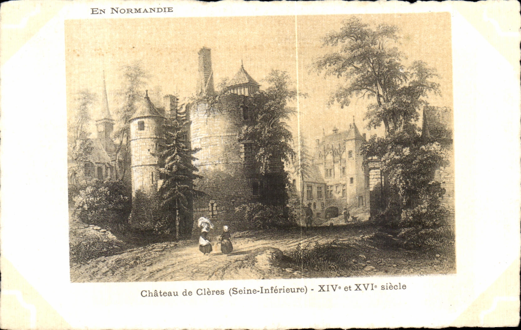 CPA En Normandie Chateau de Cleres