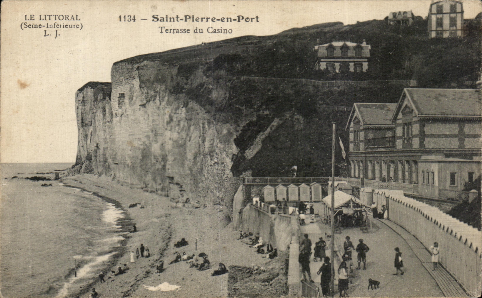 CPA Saint Pierre en Port Terrasse du Casino