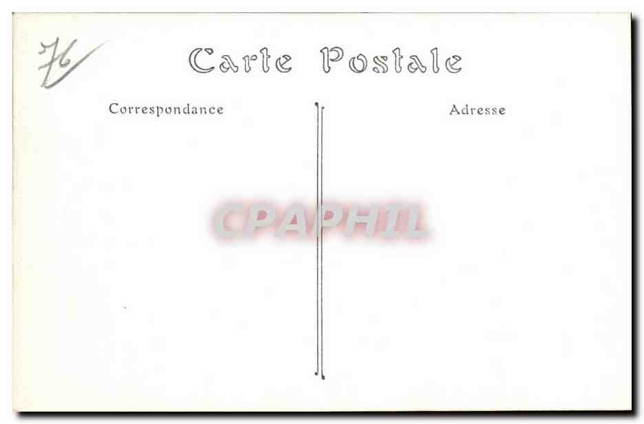 CPA Dieppe La Place Casino et le Vieux Chateau — Rückseite