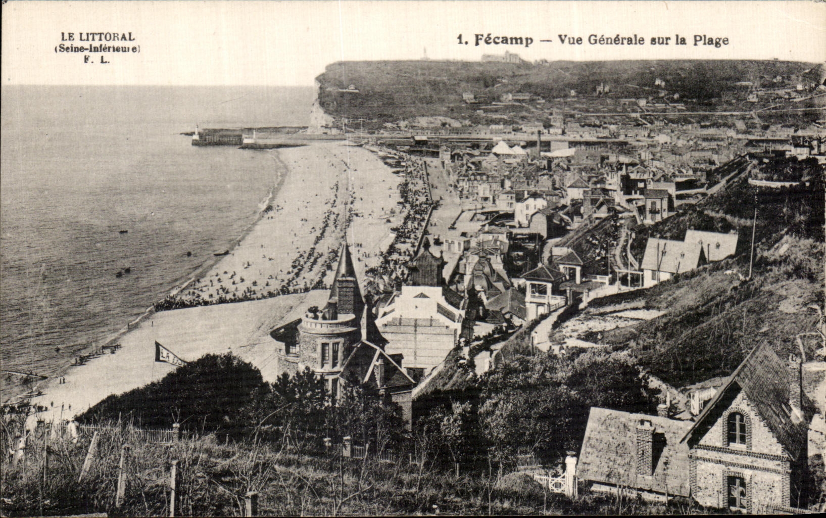 CPA Fecamp Vue Generale sur la Plage