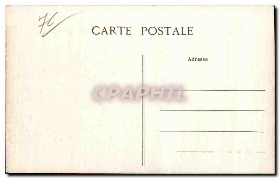 CPA Fecamp Vue Generale sur la Plage — Rückseite