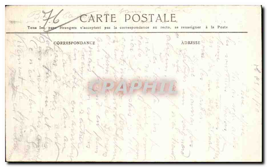 CPA Dieppe Les deux Vieilles Tours — Rückseite