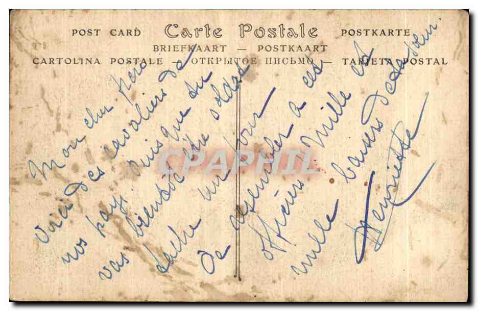 CPA ARmee d AFrique Chasseurs en Afrique Officier Cheval Horse Militaria — Rückseite