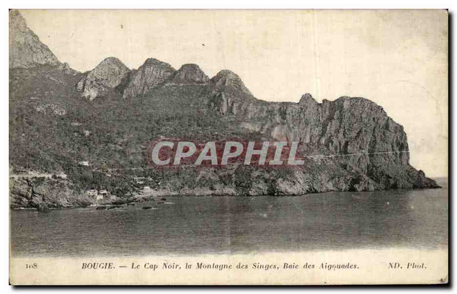 CPA Bougie La cap Noir la montagne des Singes Baie des Agouades