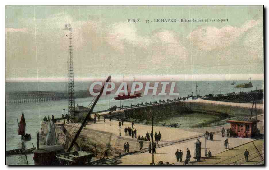 CPA Le Havre Brises lames et avant port